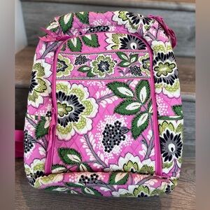 Vera Bradley Floral Pink Tech Backpack